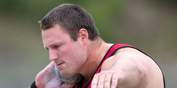 Shot putter Tom Walsh has confirmed he is fit to compete at the Auckland Track Challenge next Thursday at Trusts Stadium. Photo / Photosport.
