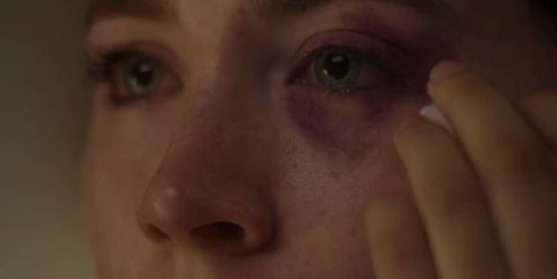 Actress Saoirse Ronan in Hozier's new video, which speaks out about domestic violence.
