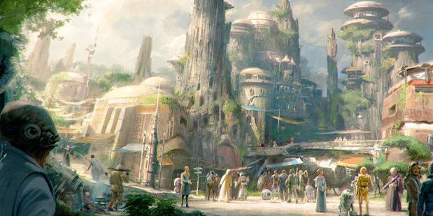 Concept art for the new Disney expansion Star Wars Land. Photo / ABC