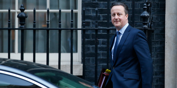Britain's Prime Minister David Cameron leaves 10 Downing Street for the House of Commons. Photo / Alastair Grant