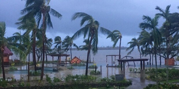 Destruction on Denarau Island. Photo / Ben Rose