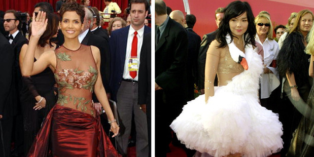 Actress Halle Berry and musician Bjork. Photo / Getty Images