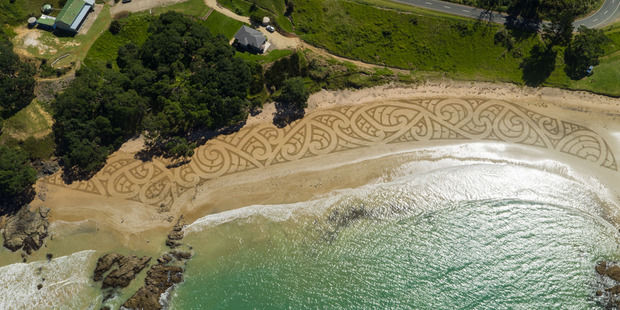 The design was photographed from above by drone. Photo / Jonathan Clark