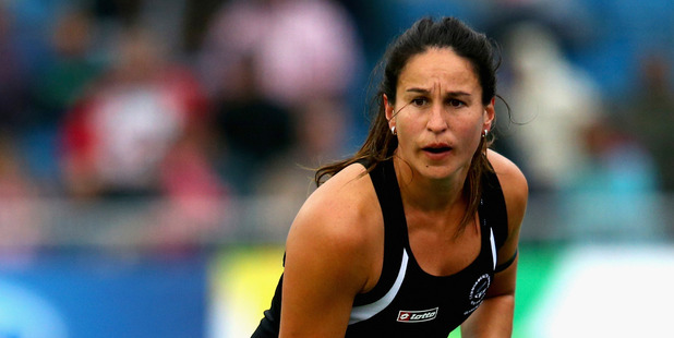 Kayla Whitelock of New Zealand in action for the Black Sticks. Photo / Getty Images