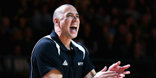 Paul Henare coaching the Tall Blacks. Photo / Getty Images
