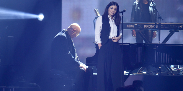 Lorde wowed the crowds with her heartfelt tribute to her music hero. Photo / Getty Imag