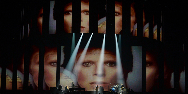 Lorde performs with members of David Bowie's touring band. Photo / Getty Images