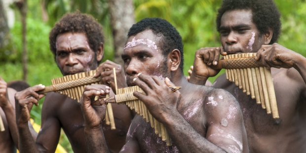 Bamboo band, Santa Ana, Solomon Islands.