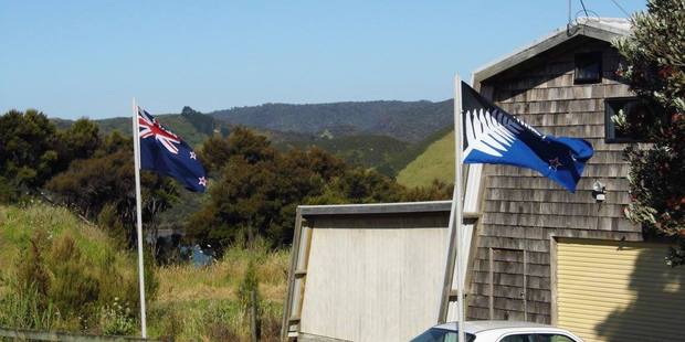Flags flying in Whangaroa. Photo / Facebook