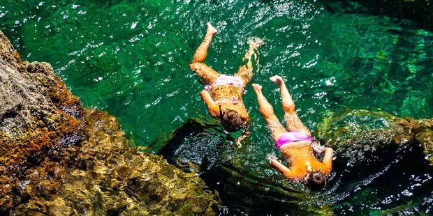 Snorkelling at Le Cap de Peyrefite.