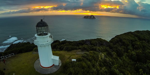 The East Cape lighthouse past Te Araroa.
