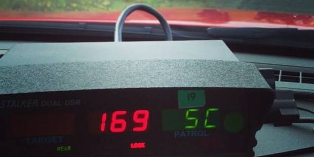The motorcyclist could be charged with careless, dangerous or reckless driving and have their licence suspended for 28 days. Photo / Waikato Road Policing Team