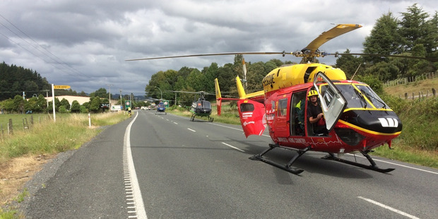 Waikato Westpac Rescue Helicopter spokesman said it was "a little unusual to have so serious an incident so close to a town". Photo / Supplied