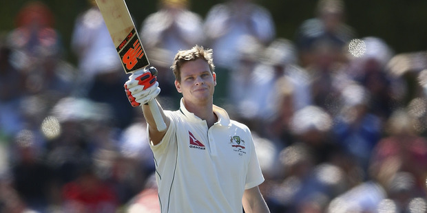 Smith was on 78 at the time and went on to make 138. Photo / Getty Images