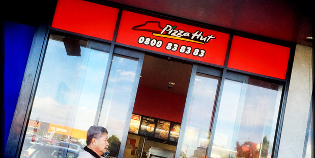 GV of Pizza Hut, Cnr Lincoln Road and Universal Drive, Henderson. Photo / Michael Craig