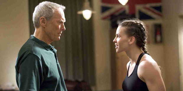 Actors Clint Eastwood and Hilary Swank, star in the film Million Dollar Baby.