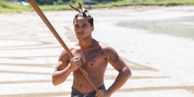 Andreas Amador hopes to work with other Maori artists on future sand art designs. Photo / Jonathan Clark