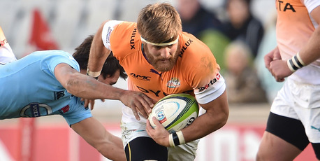 Boom Prinsloo on the charge for the Cheetahs. Photo / Getty