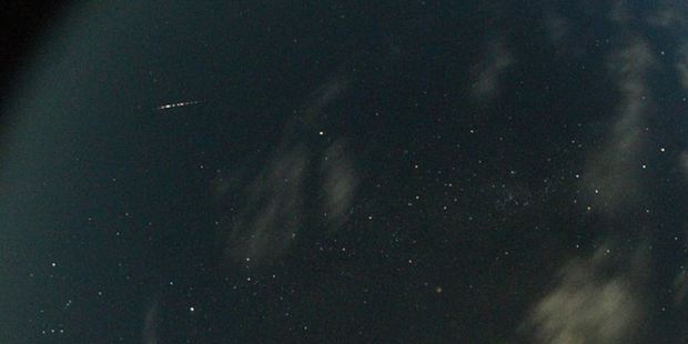 A network of cameras in NZ detected a surprise meteor shower that had not been seen before (pictured). Photo: Desert Fireball Network/Curtin University