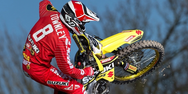 Ben Townley finished in third place at last year's Motocross of Nations in France.Picture / Team Suzuki Racing