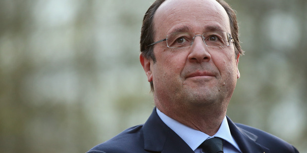 The issue of reparations for damage caused by atomic testing is top of the agenda of President Francois Hollande's tour of French Pacific territories. Photo / Getty Images