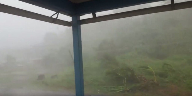 Cyclone Winston bears down on Taveuni. Photo / JointCyclone Twitter