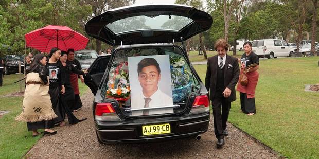 Tui Gallaher's funeral service. Photo / Supplied