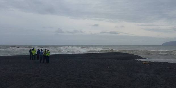 The man was believed to have been near the river-mouth when he was swept into the ocean. Photo / Wairarapa Times Age