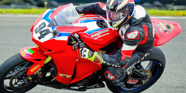 IN FORM: Whakatane's Mitch Rees (Honda CBR1000RR) is one of the men to watch out for in the superbike class this season. PHOTO: Andy McGechan