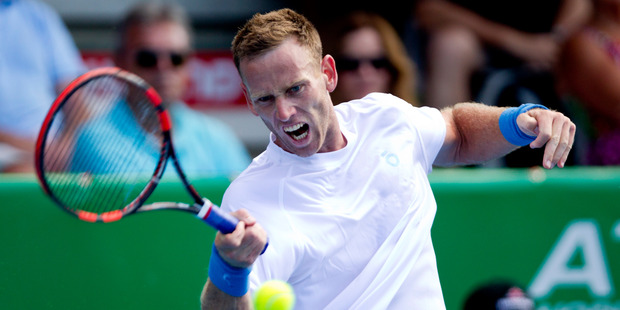 Michael Venus in action. Photo / Jason Oxenham