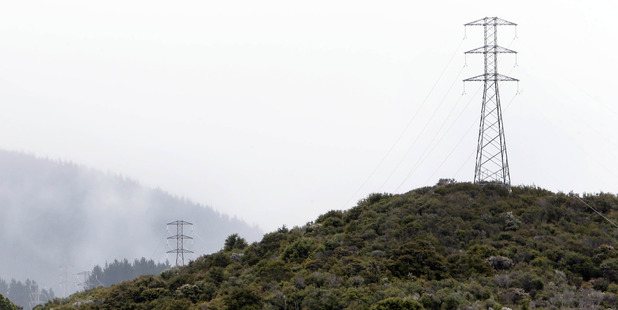 The arrested man is accused of shooting out insulators on three pylons like these feeding power to the Far North from the national grid. PHOTO / JOHN STONE