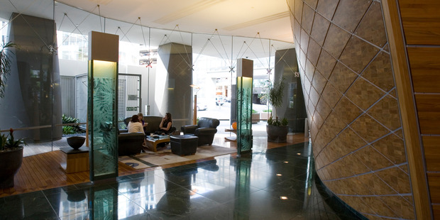 The lobby in the Vero Building on Shortland Street. Photo / File
