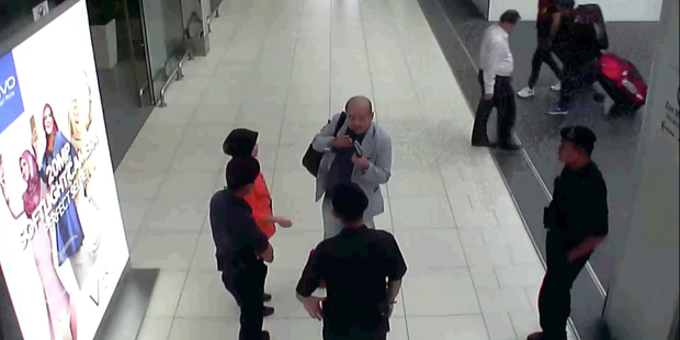 The final moments of Kim Jong Nam's life. Photo / AP