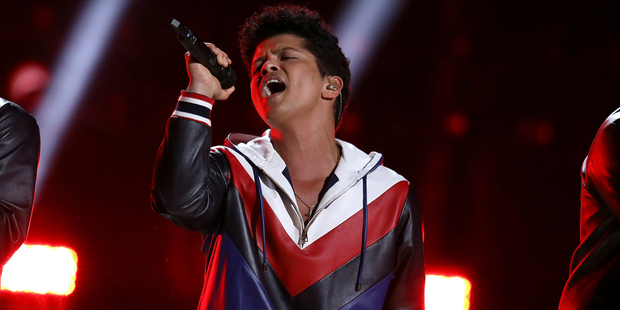 Bruno Mars won the Innovator Award. Photo / AP