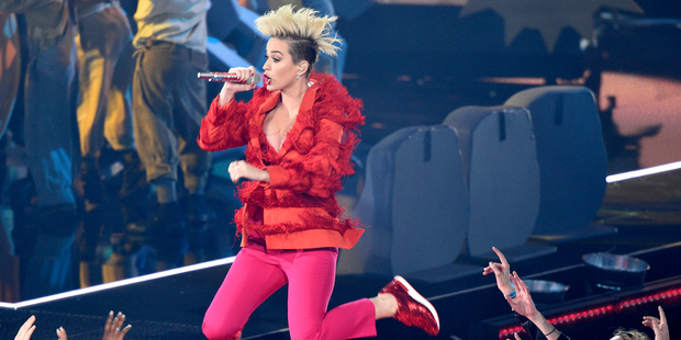 Katy Perry performs during the iHeartRadio Music Awards. Photo / AP