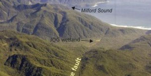 A new study has found that the interval between ruptures of the Alpine Fault is shorter than previously thought. Photo / Earth and Planetary Science Letters