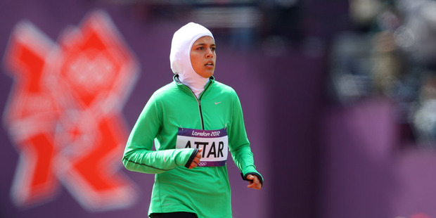 The "Nike Pro Hajib" was inspired, the company says, by Sarah Attar, a runner from Saudi Arabia who competed in the London Olympics. Photo / Getty