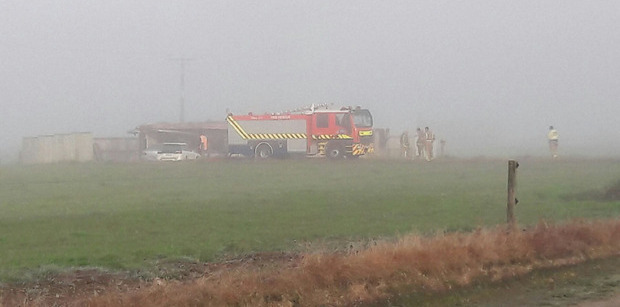 Emergency services were called to the property on SH5 in Rangitaiki at 2.49 this morning. Photo / Taupo &Turangi Weekender