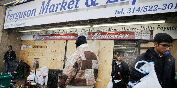 Ferguson Market and Liquor, in Ferguson, Missouri, is disputing claims in a new documentary on the Michael Brown shooting. Photo / AP