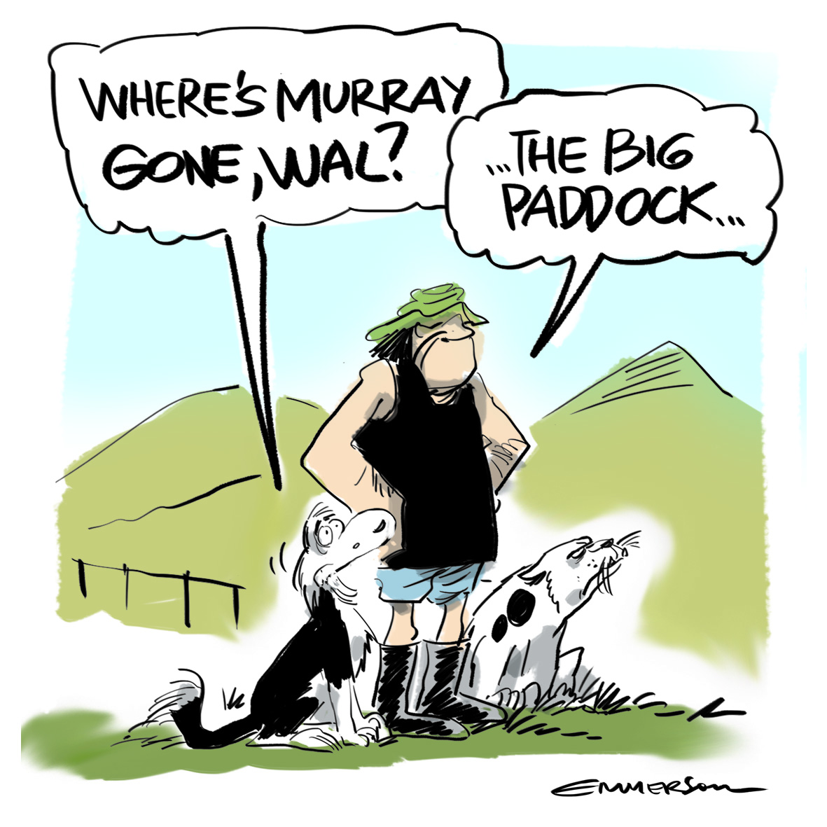 Cartoon by Rod Emmerson
