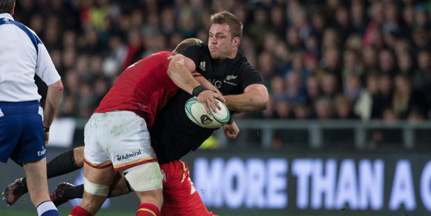 All Blacks loose forward Sam Cane in action against Wales during a June test. Photo / Brett Phibbs