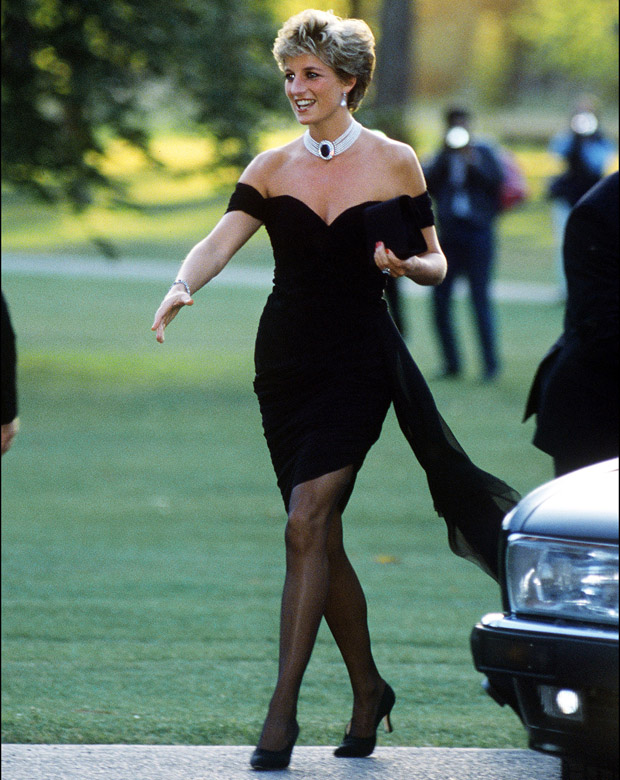 Black was a colour traditionally reserved by the Royal Family for mourning. Diana changed that. Photo / Getty 