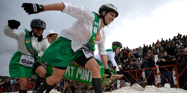 Other events include a polar plunge and a frozen salmon toss. Photo / Getty Images