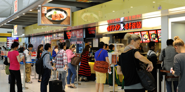 Hong Kong International Airport is known for its dining options. Photo / Getty Images