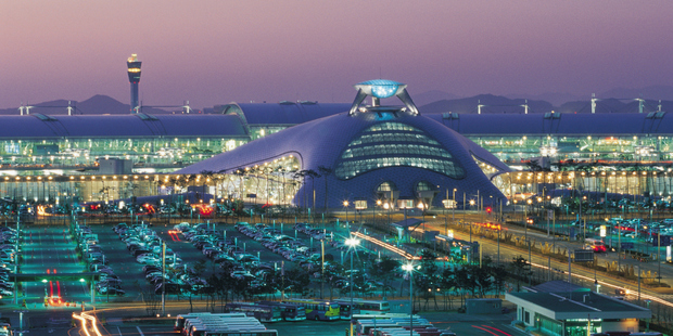 Incheon International Airport includes an indoor skating rink. Photo / Getty Images