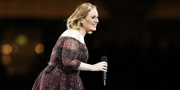 Adele dropped a filthy joke during a recent show in Adeleide. Photo/Getty