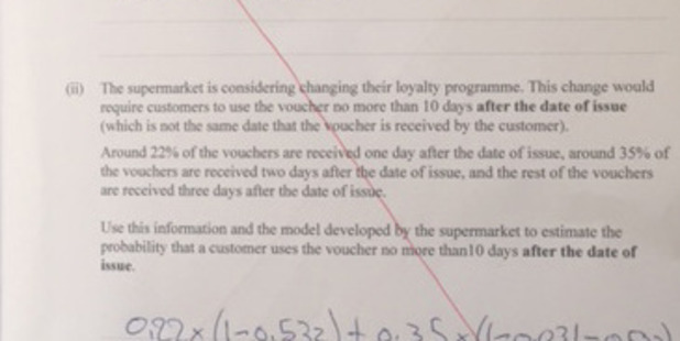 The unsolvable NCEA Level 3 Statistics exam. Photo / Supplied