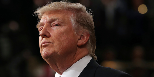 Do the words steady, sustainable and modest bring Donald Trump to mind? Photo / AP