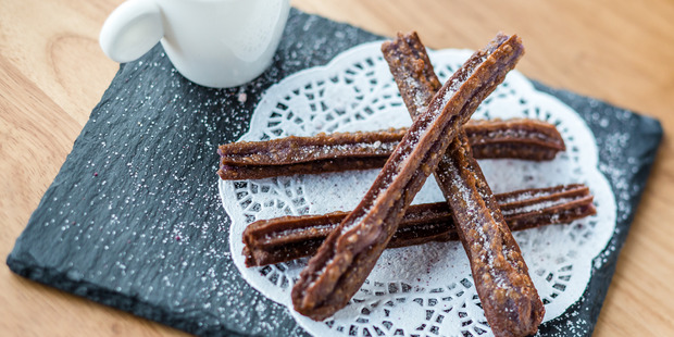 The churros on the menu at Azon. Photo / Babiche Martens