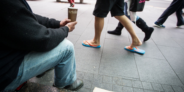 Police, businesses and civic leaders blame Napier's generosity for the rising tide of street begging. Photo/File